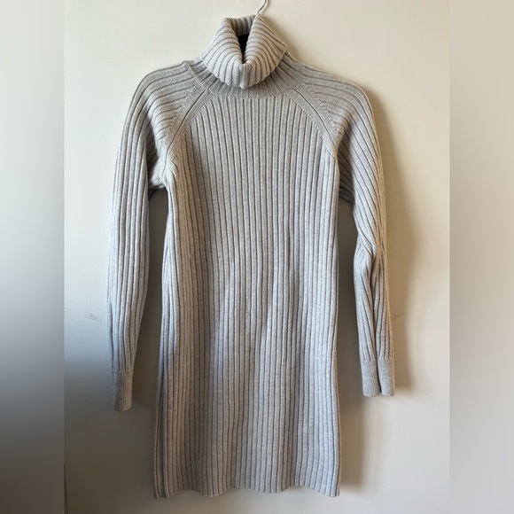 Wilfred Free Aritzia Bianca Dress - Merino Wool Turtleneck Sweater Dress - Picture 3 of 13